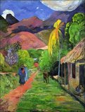 Paul Gauguin was born in Paris in 1848 and spent some of his childhood in Peru. He worked as a stockbroker with little success, and suffered from bouts of severe depression. He also painted. In 1891, Gauguin, frustrated by lack of recognition at home and financially destitute, sailed to the tropics to escape European civilization and 'everything that is artificial and conventional'. His time there, particularly in Tahiti and the Marquesas Islands, was the subject of much interest both then and in modern times due to his alleged sexual exploits. He was known to have had trysts with several  native girls, some of whom appear as subjects of his paintings. Gauguin died on 8 May 1903 and is buried in Calvary Cemetery (Cimetière Calvaire), Atuona, Hiva ‘Oa, Marquesas Islands, French Polynesia.