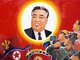Korea: North Korean (DPRK) propaganda poster glorifying Kim Il Sung and displaying popular and military loyalty. Photo by yeowatzup (CC BY 2.0 License)
