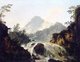 Tahiti: 'A Cascade in the Tuauru Valley', William Hodges, c. 1775